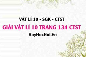 Giải Vật lí 10 Chân trời sáng tạo trang 134 SGK